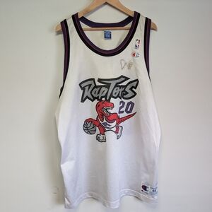 Vintage Champion Damon Stoudamire Toronto Raptors Jersey NBA Basketball Mens 48
